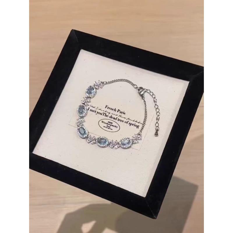 Cool Pull Temperament Winter Snowflake Exquisite Light Luxury Niche Design Zircon High-End Jewelry Adjustment Fashion Bracelet