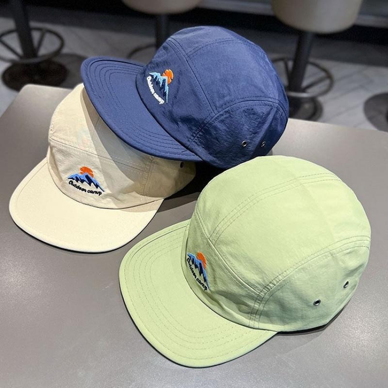 Trendy Flat-Brimmed Quick-Dry Nylon Baseball Cap for Women And Men Thin-Shading Spring Summer Hat