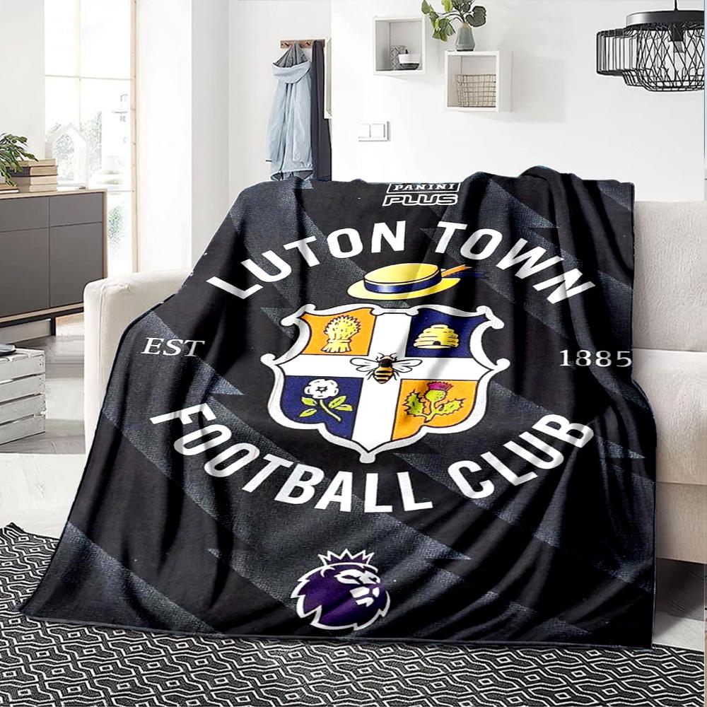 Coperta in Flanella con Stampa Luton Town FC Alta Qualità Calda Confortevole Coperta per Tutte le Stagioni Perfetta per Regali Decorazione per la Casa