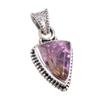 Natural Ametrine Gemstone Handmade 925 Solid Sterling Silver Pendant 1.25" D5Z31