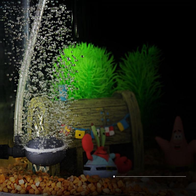 1/2Pcs Plastic Aquarium Air Stone Pond Fish Tank Pump Aerator Aeration Hydroponic Oxygen Accessories With Suction Cups