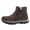 New Fashion Warm Natural Fur Winter Ankle Boots Men Waterproof Genuine Leather Snow Boots Non -Slip Work Boots Men 'S Casual Shoes