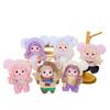 Exquisite Niedliche Puppe Vinyl Gesicht Plüschtiere Lockenköpfige Puppe Mit Kleidung Geburtstag Weihnachtsgeschenk für Kinder Mädchen Hängebeutel