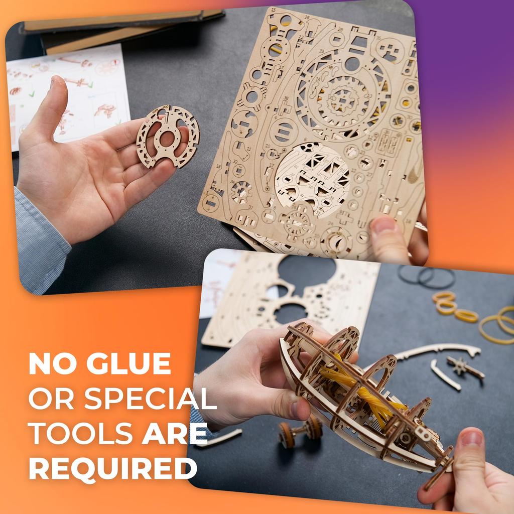 Ugears Steampunk Airship 70226 Wooden Puzzle Toy Craft No Glue or Tools Required
