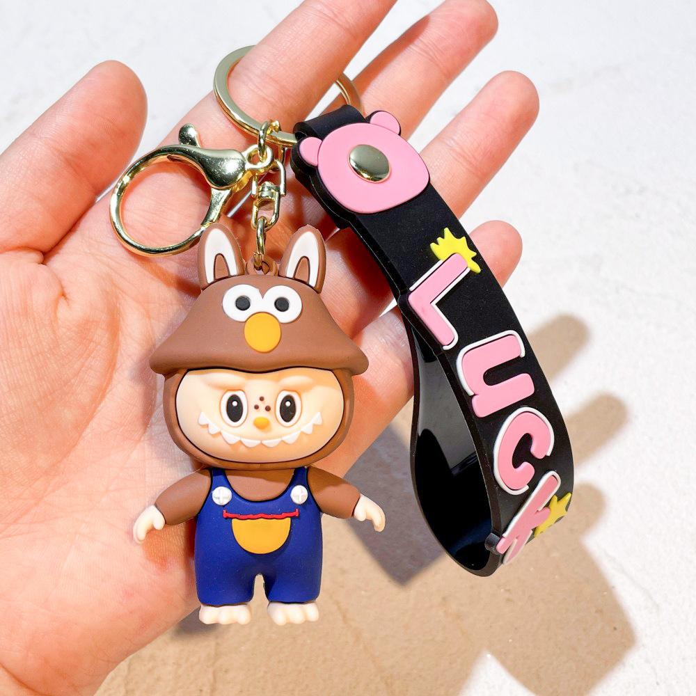 

Labu cloth keychain 1PCS cartoon bucktooth boy boy schoolbag pendant car key chain small gifts