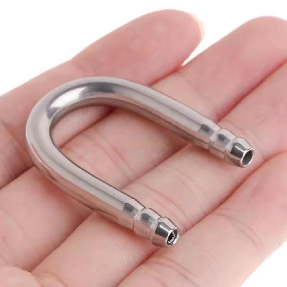 U Shape Aquarium Air Tube Connector Stainless Steel Co2 Diffuser Part Oxygen Pump Tube Connecting Bent Pipes Fish Tank Accessory