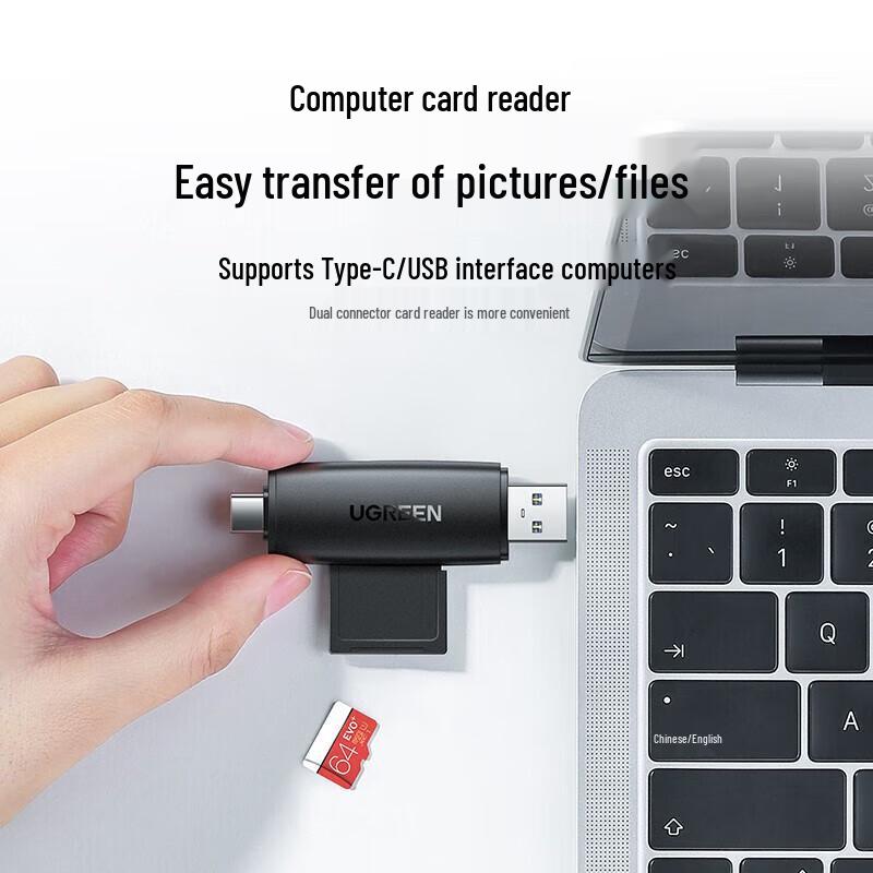 UGREEN Type-C & USB 3.0 Dual Card Reader