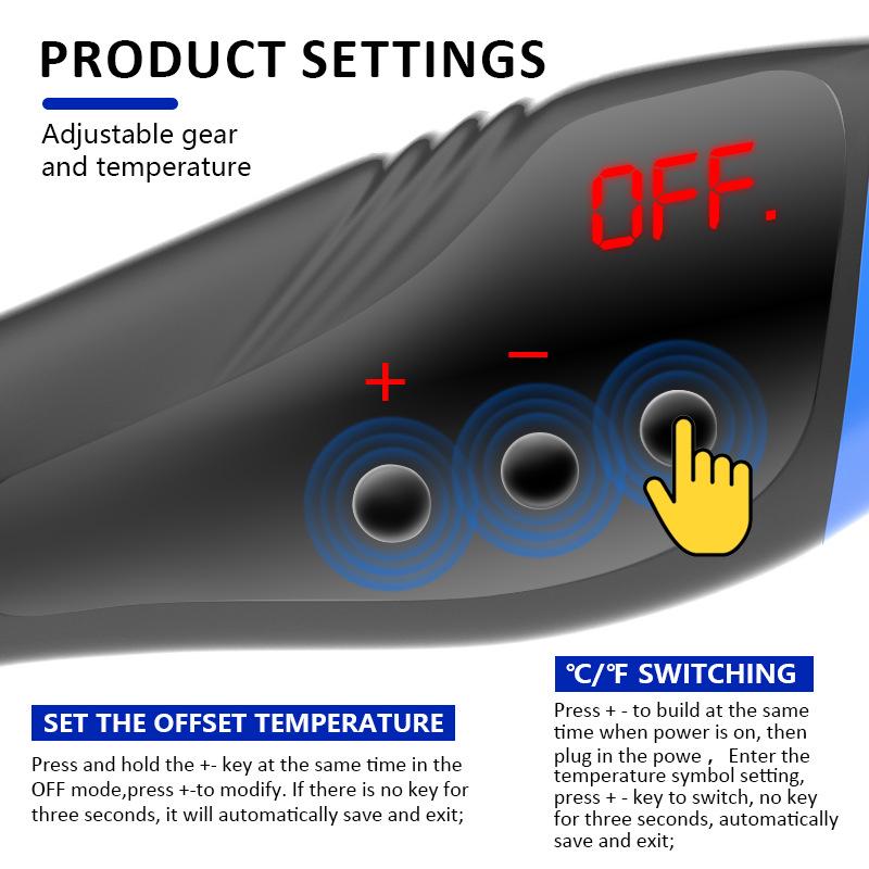 Handskit 958 Temperature-Controlled Digital Display Hot Air Gun