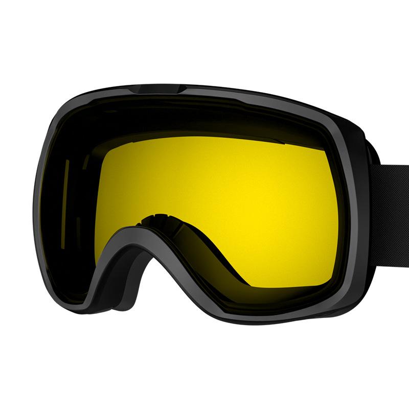Unisex ski goggles with spherical lenses, windproof and anti-fog, essential protective eyewear equipment for snow sports