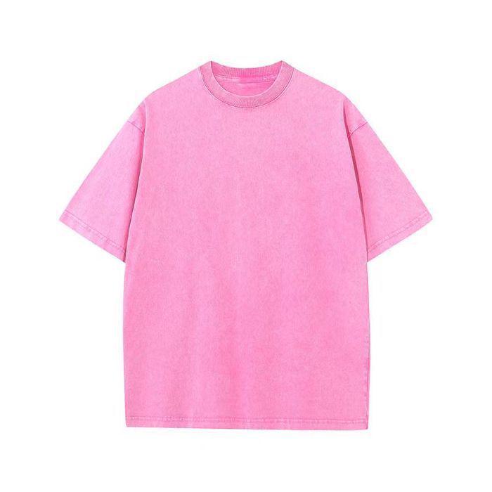 

Футболка с заниженной линией плеч из потертого чистого хлопка с короткими рукавами Medium