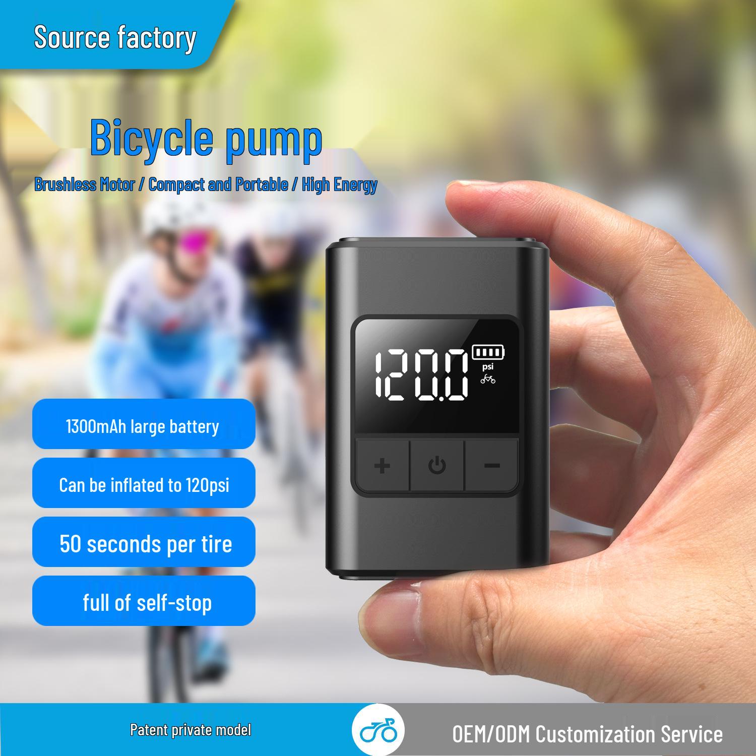 

Portable Wireless Electric Mini Bike & Car Air Inflator чёрный