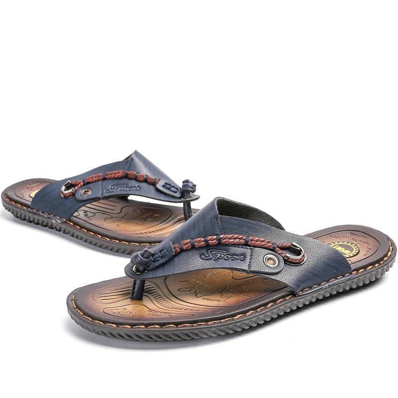 

Новое поступление, пляжная обувь с человеческим персонажем, мужские летние уличные нескользящие повседневные песчаные тапочки 43