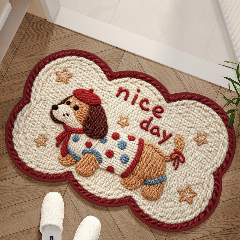 Creative 3D Cartoon Animal Quick-Dry Bathroom Mat – Water-Absorbent Diatom Mud Decorative Entry Mat