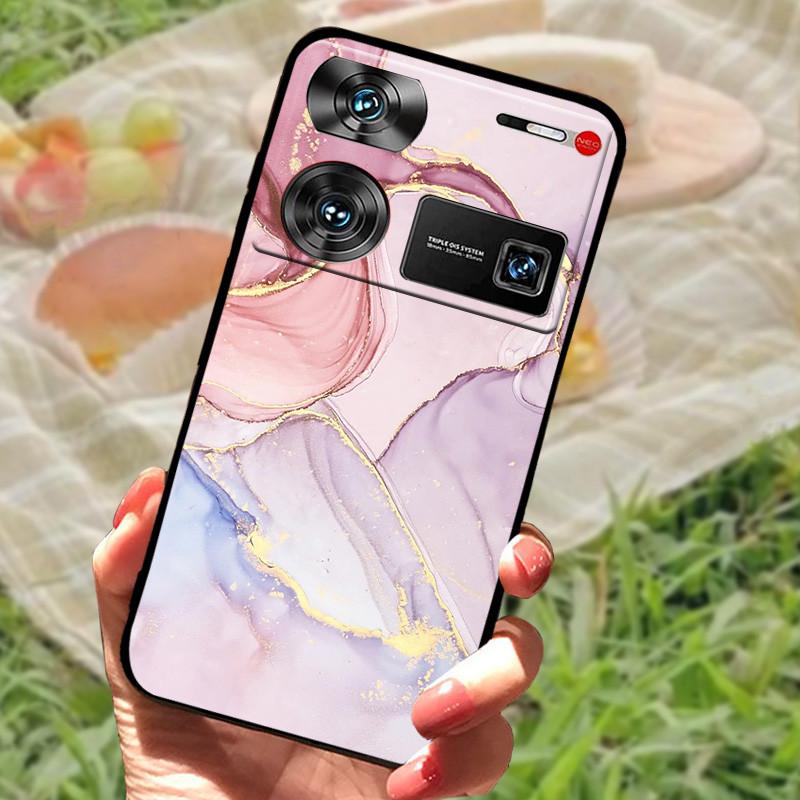 Shockproof Funda For ZTE Nubia Z60 Ultra Case Silicon Black Soft Bumper for Nubia Z60 Ultra Phone Cases Z60Ultra Cartoon Shell
