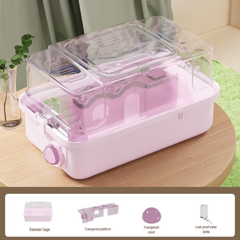 Luxury Acrylic Travel Cage for Baby Golden Hamsters
