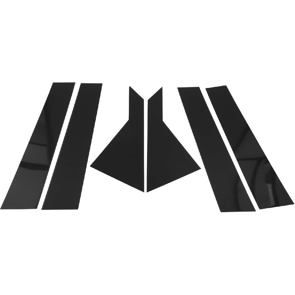 6 Pcs Door Pillar Window Trim for Kia Forte K3 2019-2024 Carbon Fiber Pattern Black Front Rear Left Right Anti Scratch Sticker Pillar Posts Cover