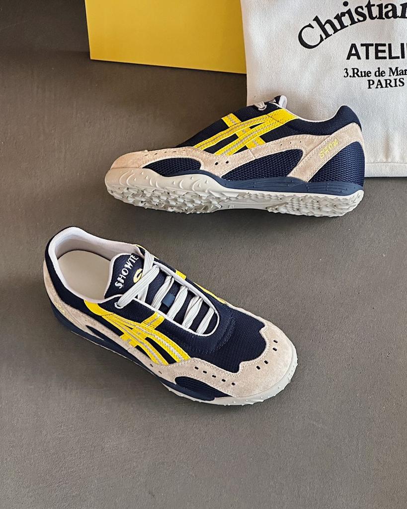 Autumn new leather retro platform casual sports women's shoes versatile waffle