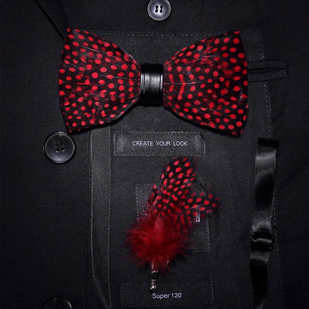 Bowtie Brooch Wood Gift Box 