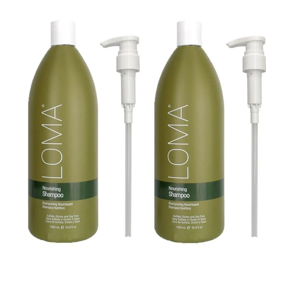 LOMA Nourishing Shampoo 1000ml Set of 2 (Pump Included)