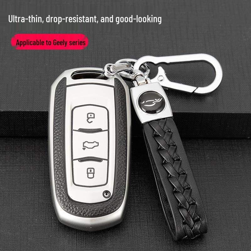 Geely Boyue Key Case for 16/18 Models, Boyue PRO Key Bag with Buckle for Men and Women