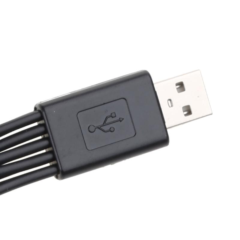 10 In 1 USB Multi Charger USB Cables for Mobile Phones USB Charging Cord 20CM/7.87in