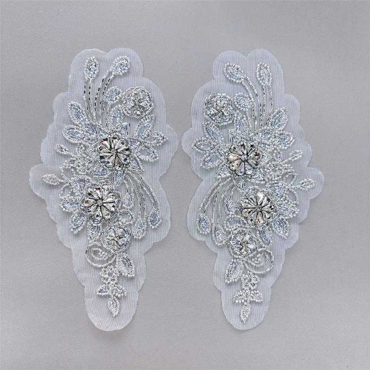 Coudre des Strass Élégants pour Applications de Robe Patchs Dorsaux pour Couture de Vêtements