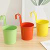 Metal Hanging Planter Flower Pot with Drain Hole Detachable Hook Railing Plant Pot for Balcony Garden Fence