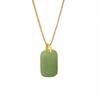 Square Necklace Women'S Small Pendant Simple Fashion Jewelry Temperament Safety Collarbone Chain Premium Durable
