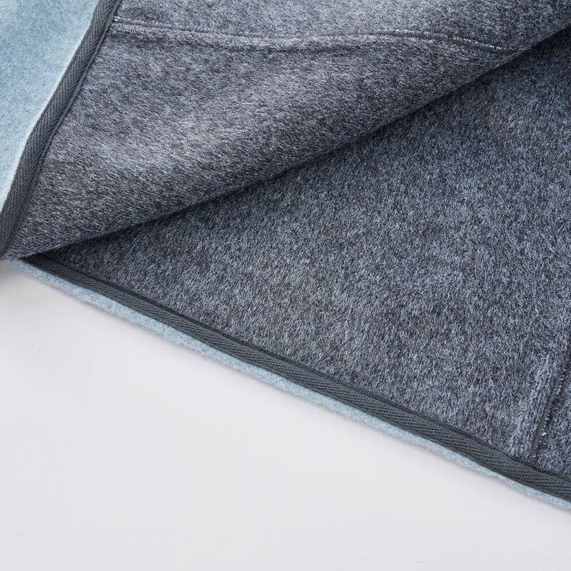 IEF Petite Color-Block Woolen Long Coat