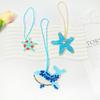 3D Handgefertigte Strassstein Perlen Taschendekoration Meeresorganismus Hängeseil Aufnäher Kristall Tasche Lanyard Perlenstickerei Applikation Aufnäher
