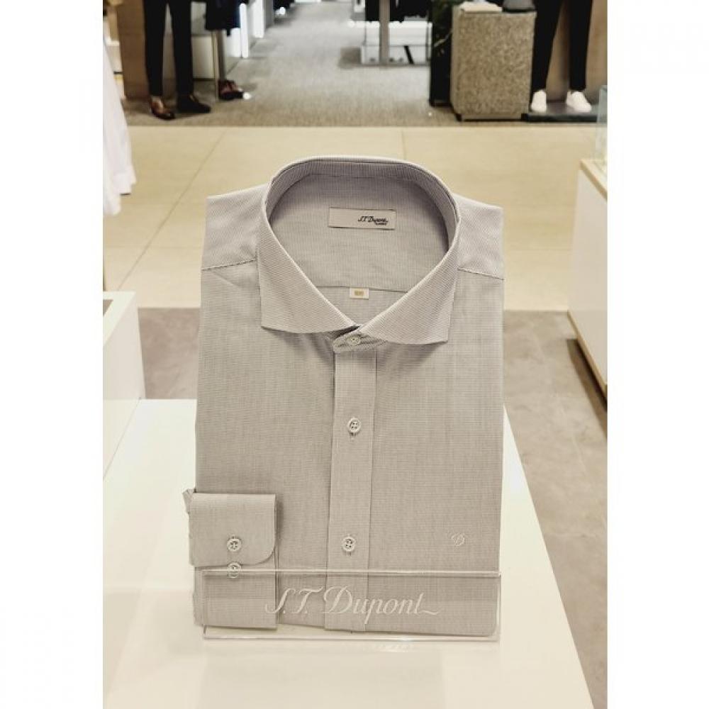 S.t. Dupont Dobby Stretch Regular Fit Long Sleeve Shirt Se5sm11ls111sny 95