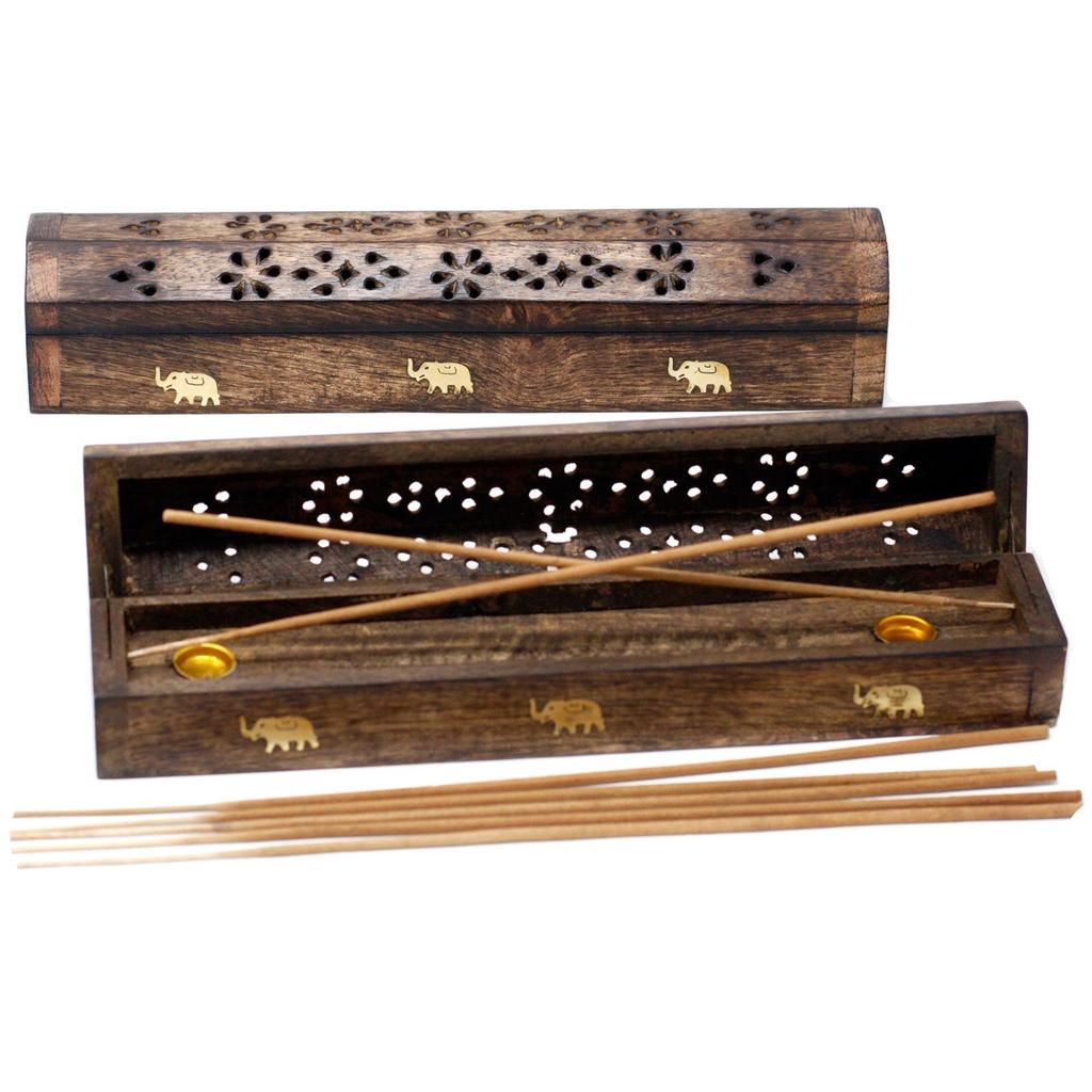 Incense Burner Natural Mango Wood