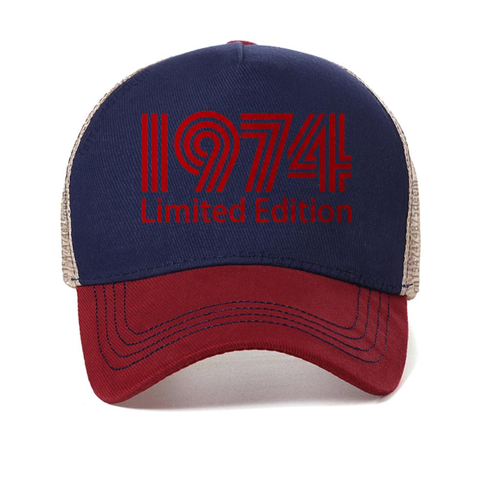1974 Limited Edition Funny 48Th Birthday Graphic Baseball Cap Men'S Women'S Summer Fashion Adjustable Trucker Hat Casquette