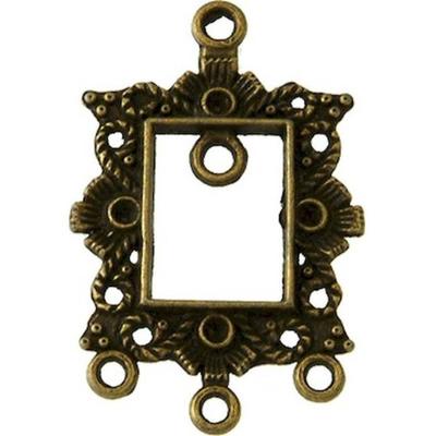 MégaCréa - Anhänger-Charme Rahmen-Teiler Bronze