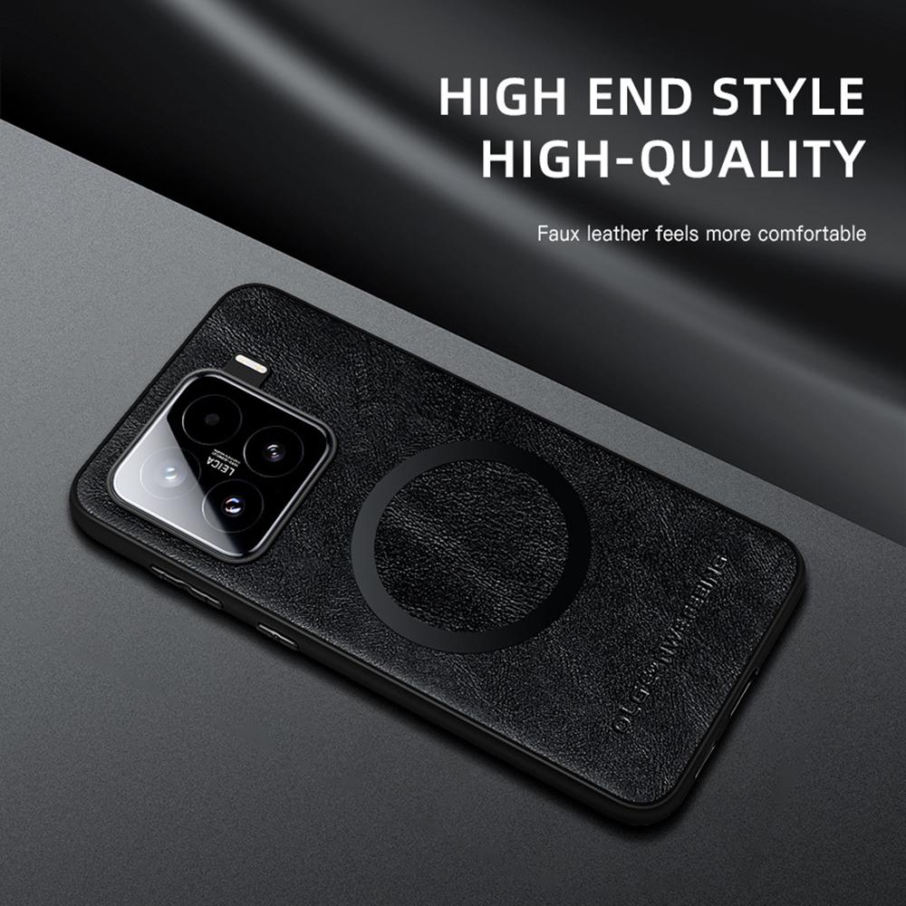For Xiaomi 15 Deksel Magnetisk Støtsikkert Deksel For Xiaomi 15 12T Pro Funda For Xiaomi 14T Pro Vintage Klassiske Skinntelefonskall