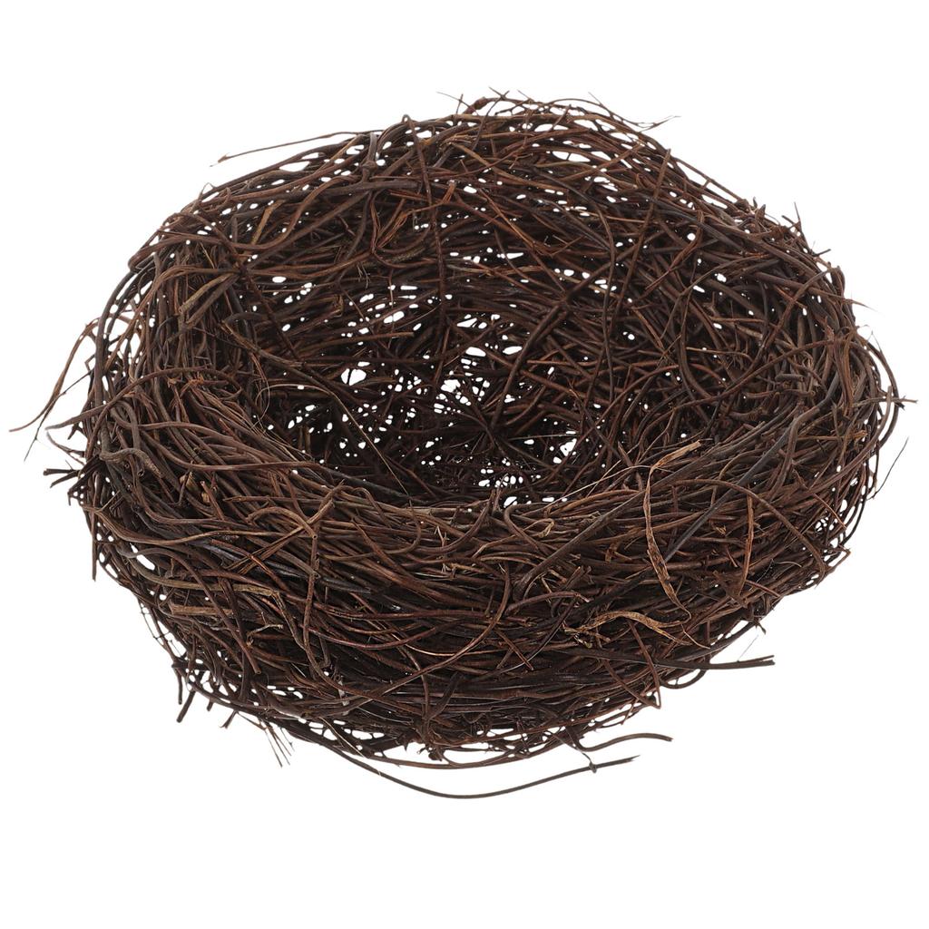 Rattan Bird Nest Handmade Realistic Simulated Nest Decor Garden Craft Wedding Table Decoration Bird Nests Garden Decor