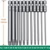 11 PCS  Torx Security Bit Set S2 Steel Magnetic Security Screwdriver Set 50/100mm Star Screwdriver Set for Shark Vacuum T6-T40
