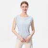 Women's Quick-Dry Slimming Sleeveless Tank Top with Side Drawstring for Running, Fitness, and Yoga