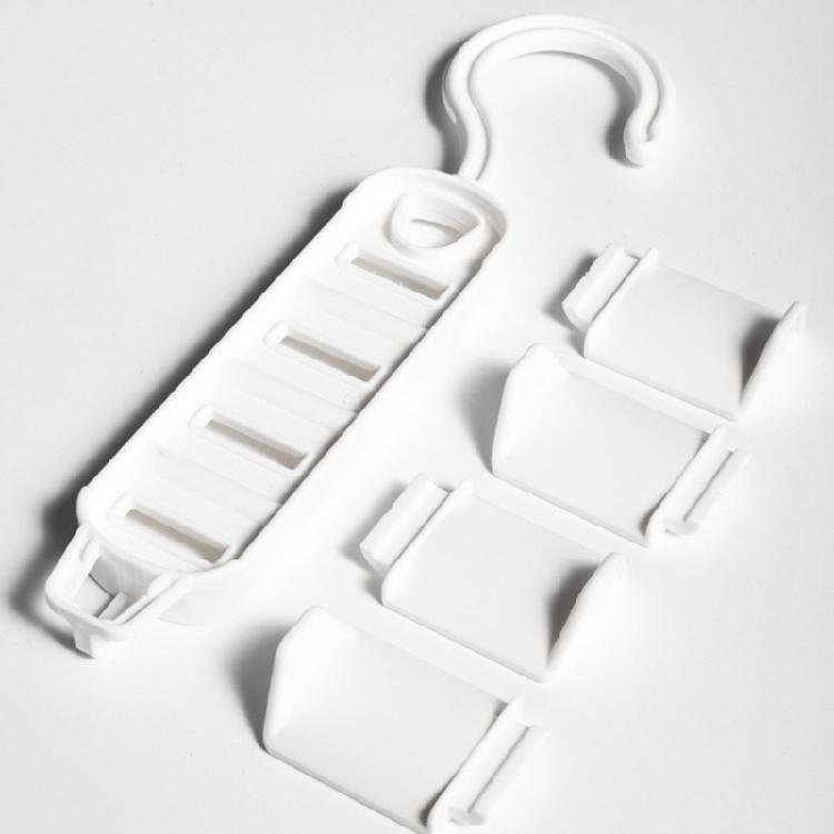 Durable Plastic Materials Hanging Hook Versatile Clothes Rack Organizers with Multiple Hanger for Home and Closet Use
