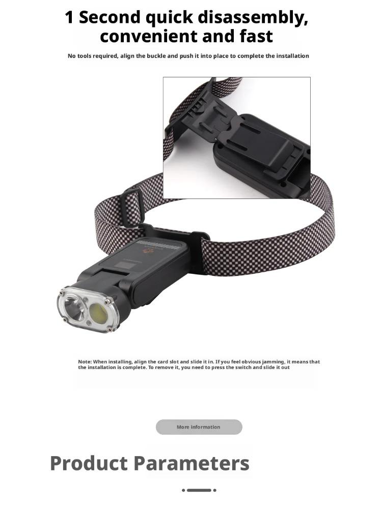 High-Intensity Long-Range Rechargeable Outdoor Portable Multi-Function Handheld Flashlight Smart Sensor Outdoor Night Driving Lights