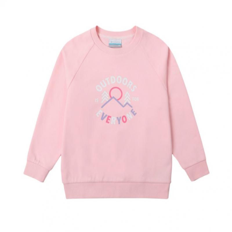  Columbia Kids  Kids Setup Crewneck Pink Sweat Training Top And Bottom Set