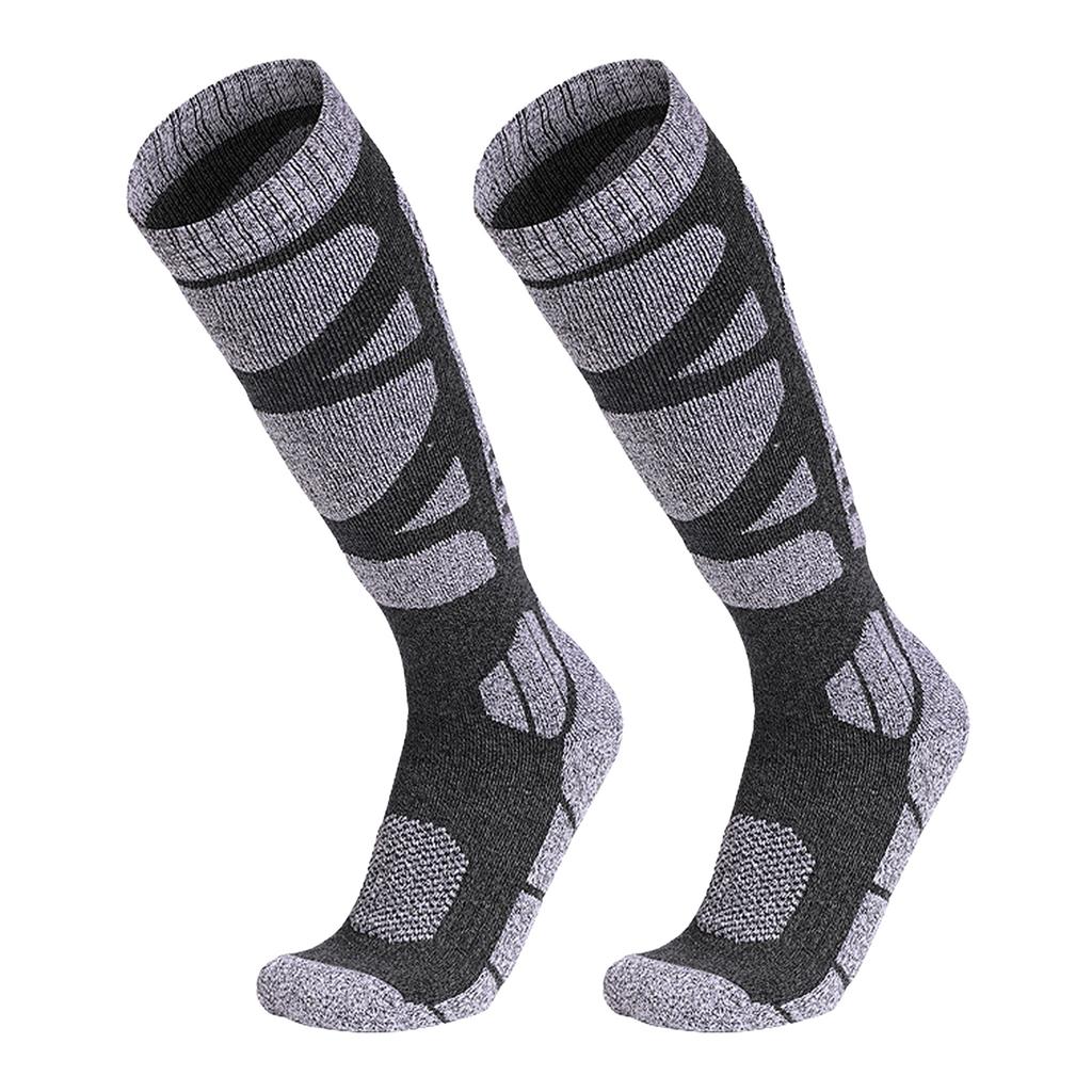 Knee High Winter Ski Socks Warm Breathable Sweat Wicking Mountaineering Socks for Men