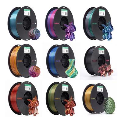 ESUN PLA-Silk Mystic 1.75mm 3D Printer Filament 1KG PLA FDM Printing 190-230 Three-colors Gradient Vacuum Packed ROHS REACH