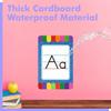 Alphabet Bulletin Board Set, 37 PCS ABC Wall Decorations 26 Upper/Lower Case Letters plus 0-10 Numbers Small Posters for Preschool, Kindergarten