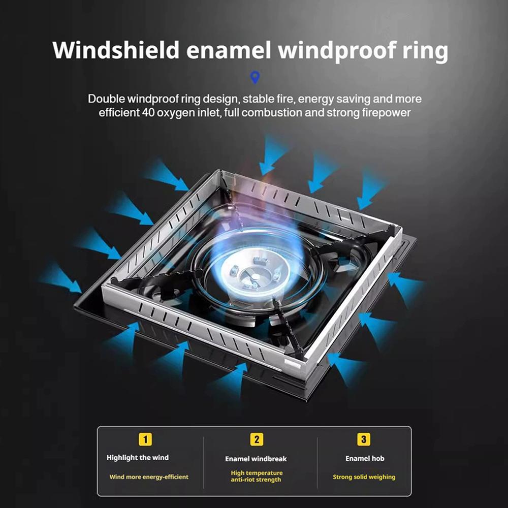 Outdoor Gas Stove Wind Screen Stainless Steel Foldable Stove Windshield Burner Screen Cooking BBQ Hiking Camping Equipment