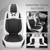 Universal Linen Cartoon Panda Car Seat Cushion Set for All-Season
