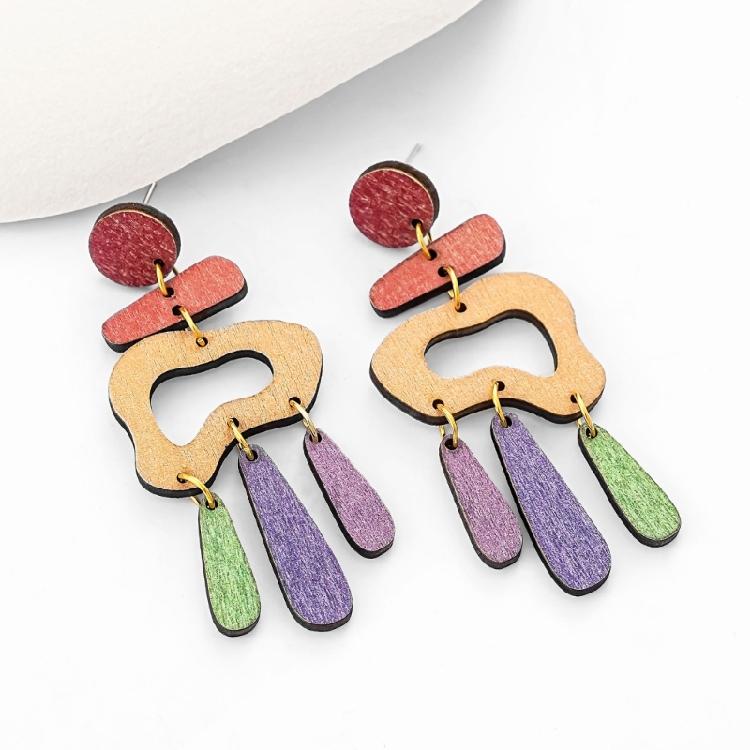 Contemporary Geometric Ear Studs Portable and Long Time Use Decoration for Fashionable Individuals Casual Wear
