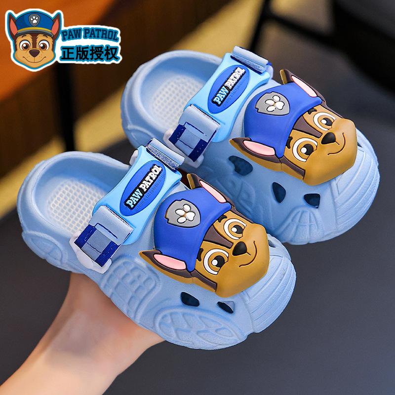 Paw Patrol Summer Children's Clogs Non-Slip Breathable Closed-Toe Sandals for Boys and Girls Baby Beach Outdoor Slippers