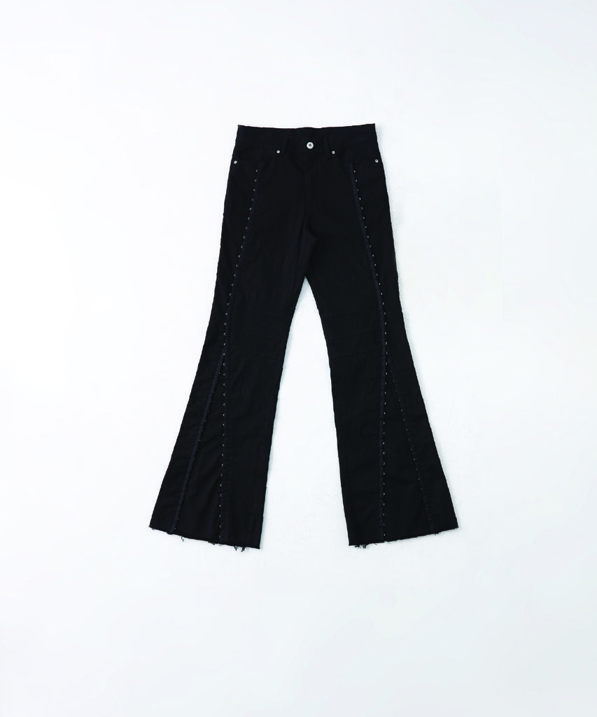 Keosaus Hooked Flare Pants - Black