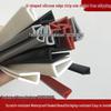 High-Temp Resistant Silicone U-Shaped Edge Seal Strip for Fiberglass Panel - Dustproof & Anti-Collision.
